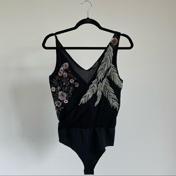 Zara Bodysuit with Embroidery - Picture 1 of 7